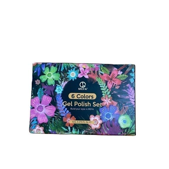 Fall Colors Gel Nail Polish Set NEW 6 Colors Orange Yellow Red - Picture 2 of 6